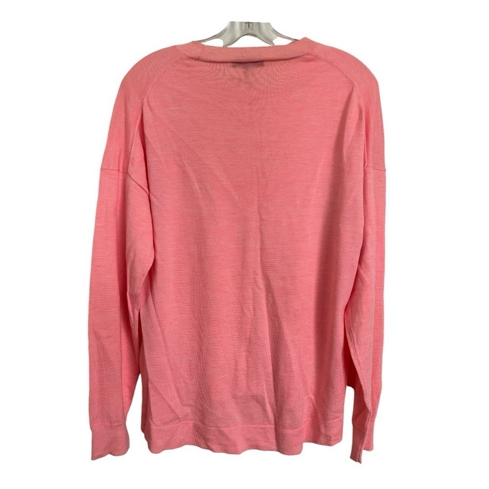 J. Crew hot pink wool blend sweater NWOT size L B-3 - Picture 8 of 8